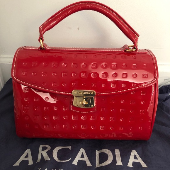 Arcadia Handbags - Arcadia red satchel